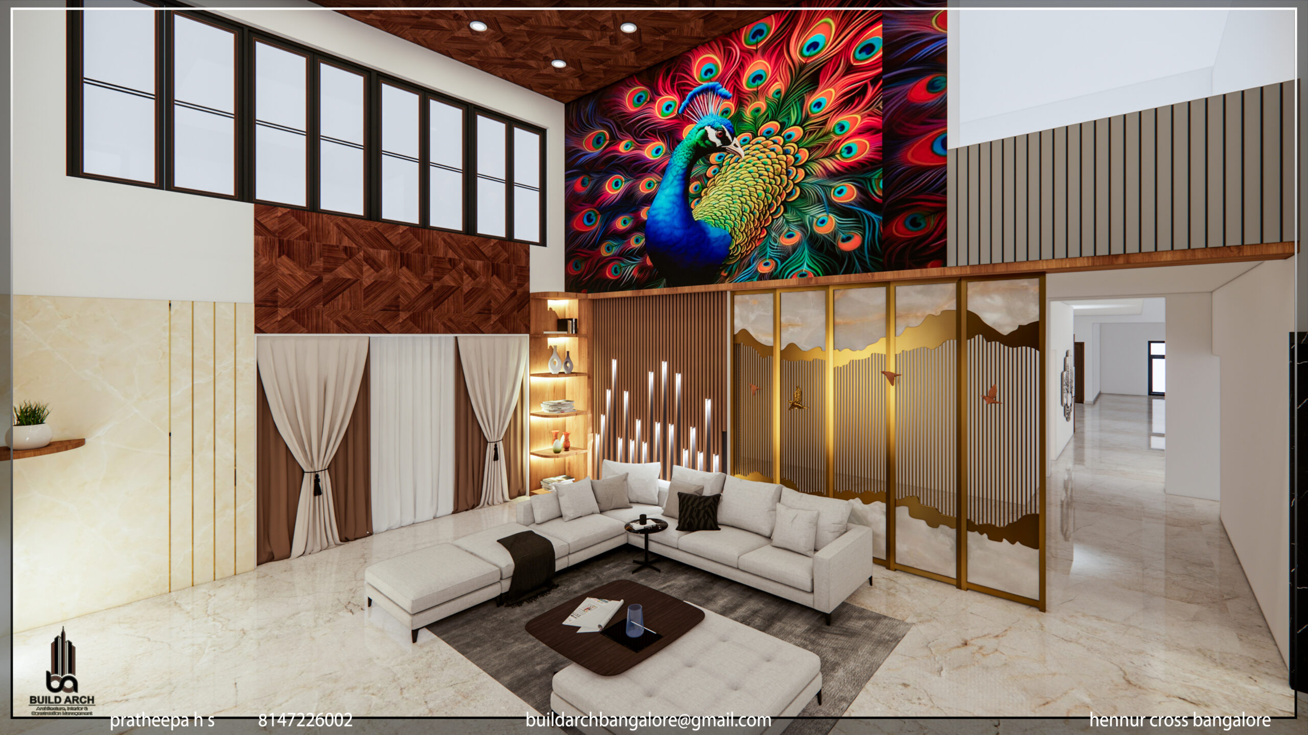 False ceiling and lighting