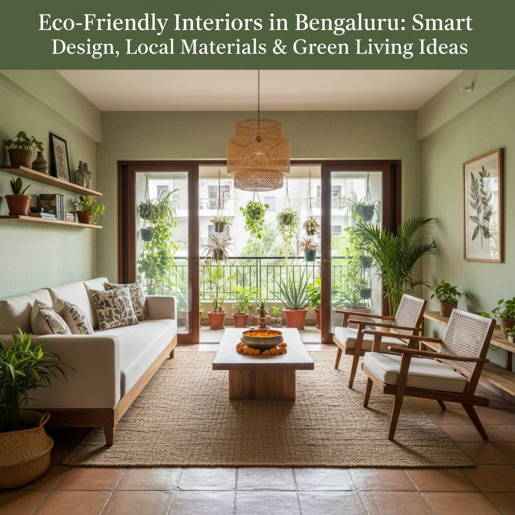 Eco-Friendly Interiors in Bengaluru: Smart Design, Local Materials & Green Living Ideas