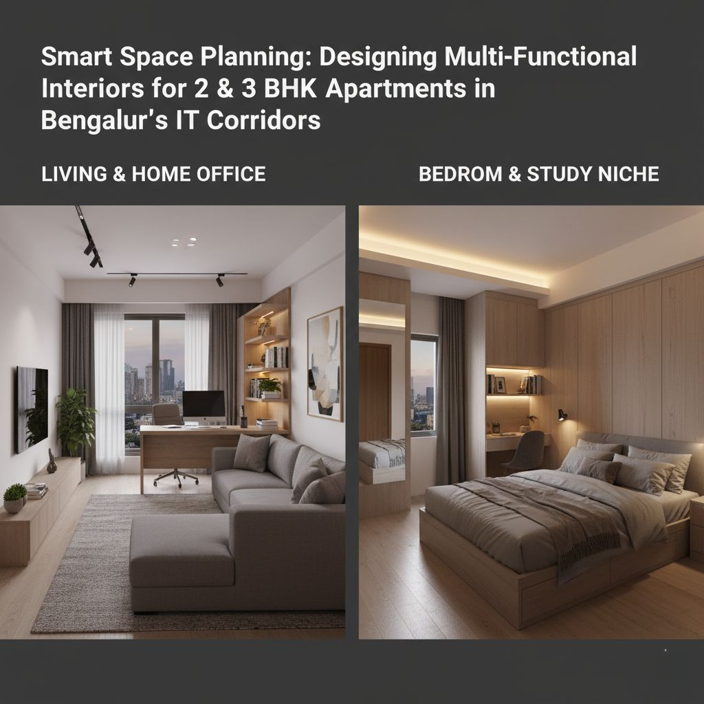 Smart Space Planning: Designing Multi-Functional Interiors for 2 & 3 BHK Apartments in Bengaluru’s IT Corridors