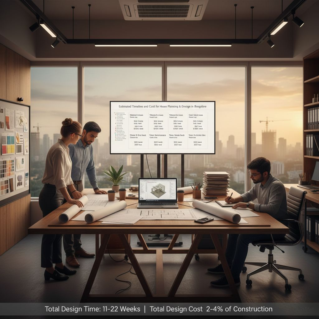 “Estimated Timeline and Cost for House Planning & Design in Bangalore”