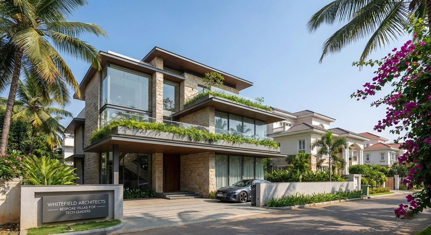 Top Luxury Villa Architects in Whitefield: Designing Modern Homes for Bangalore's Tech Professionals