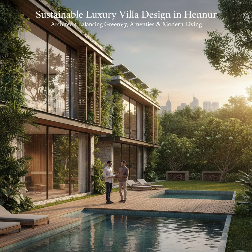 Sustainable Luxury Villa Design in Hennur: Architects Balancing Greenery, Amenities & Modern Living