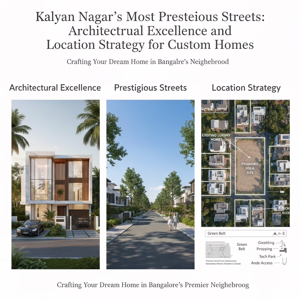 Kalyan Nagar's Most Prestigious Streets: Architectural Excellence and Location Strategy for Custom Homes