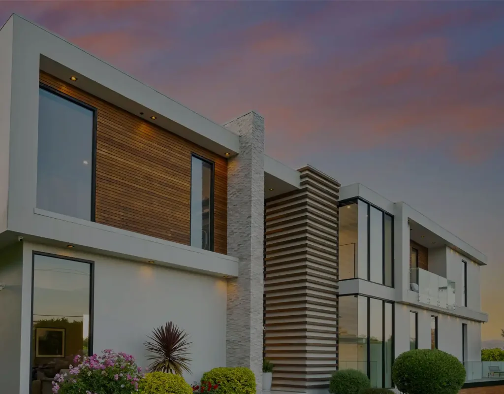 contemporary-house-adjacent-to-tree-lined